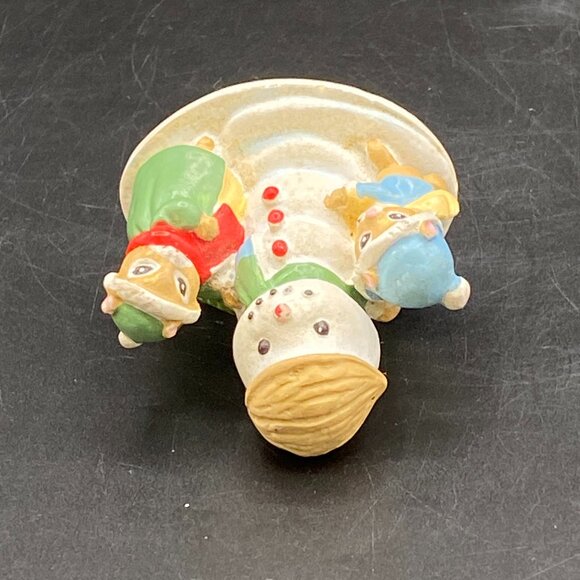 Forest Friends Snowball Friends Chipmunk Figurine 2" Christmas Mantle Decor - Picture 7 of 8